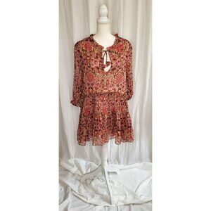 Misa Los Angeles X Resolve Lillian Dress Autumn Floral Romantic Flirty Size XS